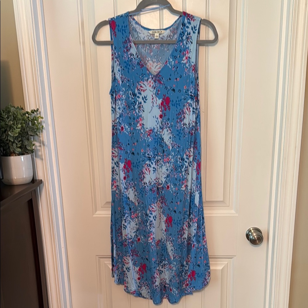 The Pioneer Woman Blue Floral Midi Dress